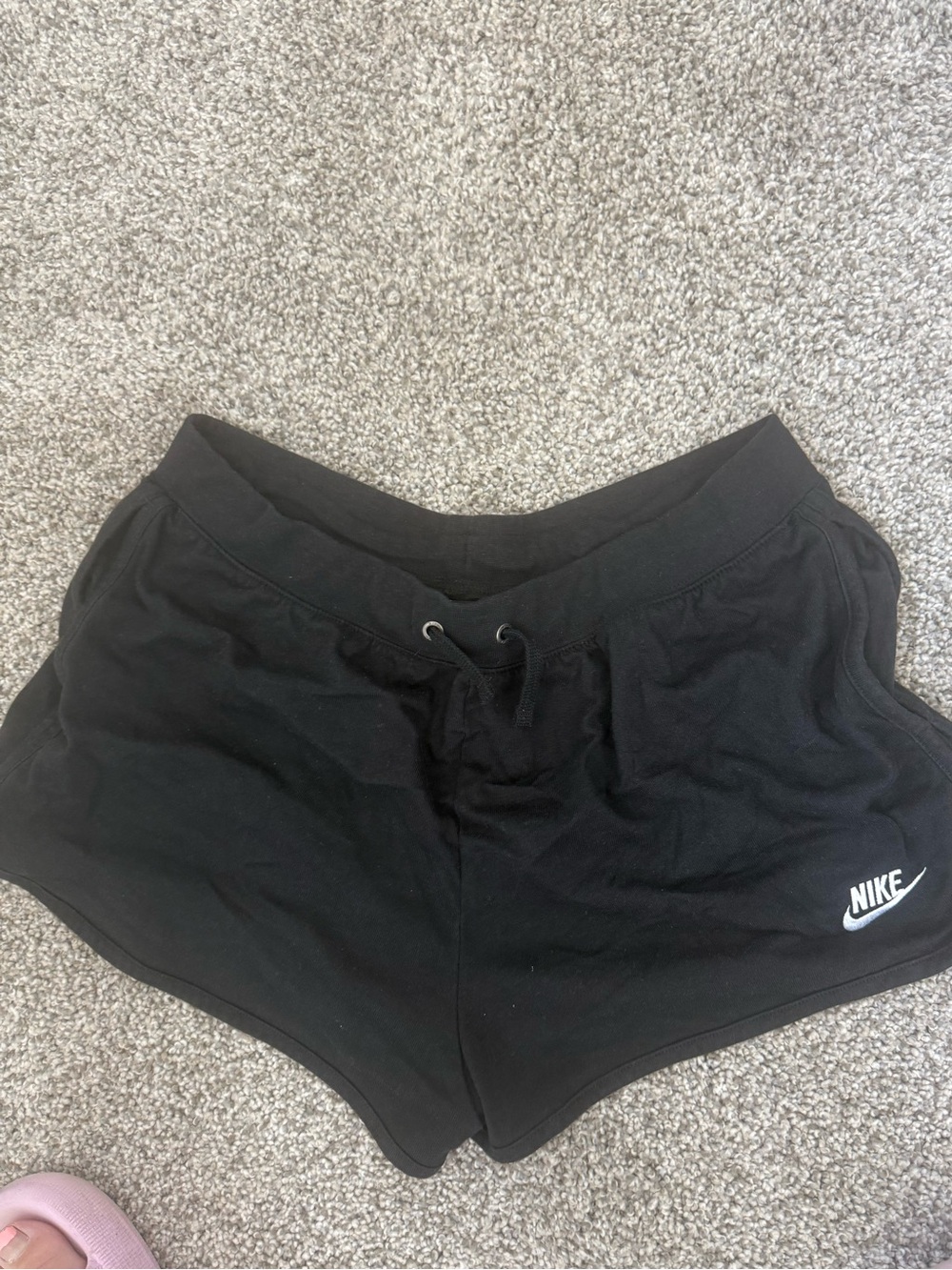 Nike Black Women's Drawstring Shorts with Logo